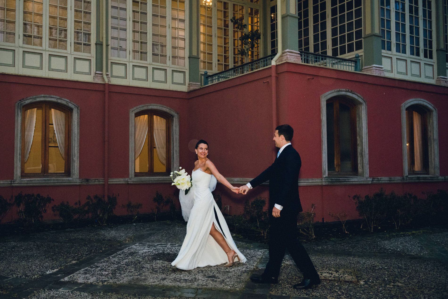 Sofi and Tomás on their wedding day